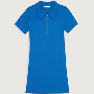 Oak + Fort Half Zip Mini Dress Short Sleeve BNWT